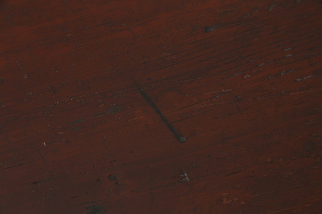 和製アンティーク　黒漆塗りと趣ある金具が魅力的な庄内小箪笥　(R-057862)