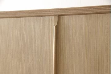 中古　伝統工芸士　小林雄蔵作　透かし金具がモダンな雰囲気を醸し出す総桐箪笥(並厚、四方丸)(総桐たんす、着物箪笥、引き出し、和タンス)(R-057863)