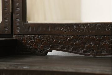 和製ビンテージ　軽井沢彫り　品のある佇まいが魅力的なドレッサー(鏡台、ミラー、ヴィンテージ)(R-057879)