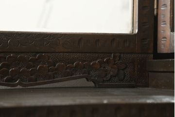 和製ビンテージ　軽井沢彫り　品のある佇まいが魅力的なドレッサー(鏡台、ミラー、ヴィンテージ)(R-057879)