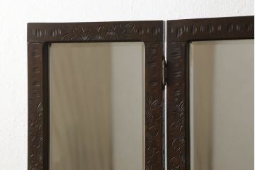 和製ビンテージ　軽井沢彫り　品のある佇まいが魅力的なドレッサー(鏡台、ミラー、ヴィンテージ)(R-057879)