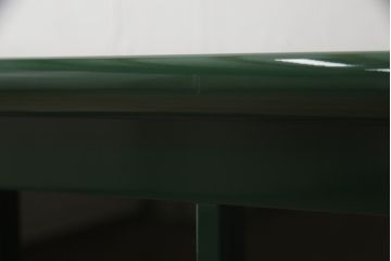 中古　美品　展示品　希少デザイン!　総漆塗り　和モダンな雰囲気と鮮やかな緑色が素敵なサイドボード(定価約80万円)(収納棚、戸棚、リビングボード)(R-057883)