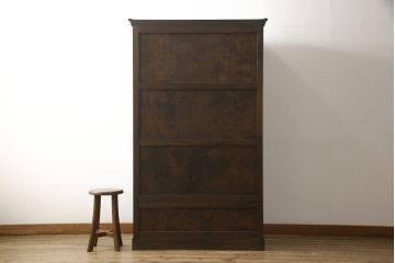 中古　松本民芸家具　深みのある色合いと直線的なフォルムが美しい、#501型洋服タンス(定価約40万円)(ワードローブ、衣装箪笥、収納棚)(R-057890)