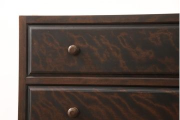 中古　美品　松本民芸家具　当店リメイク　シックな佇まいが魅力!落ち着きのある空間づくりにおすすめのローチェスト(ローボード、サイドチェスト、引き出し)(R-057893)