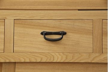 中古　極美品　タモ材　上質な和の空間づくりにおすすめ! 品を感じる重ね水屋箪笥(収納棚、キャビネット、食器棚、戸棚)(R-057894)