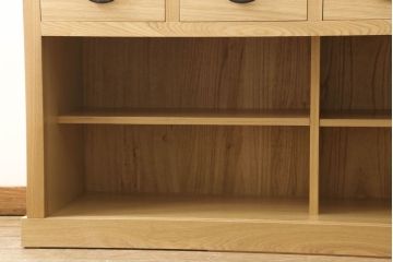 中古　極美品　タモ材　上質な和の空間づくりにおすすめ! 品を感じる水屋箪笥サイドボード(収納棚、キャビネット、食器棚、戸棚)(R-057896)