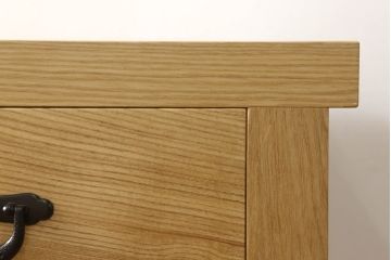 中古　極美品　タモ材　上質な和の空間づくりにおすすめ! 品を感じる水屋箪笥サイドボード(収納棚、キャビネット、食器棚、戸棚)(R-057896)