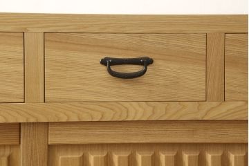 中古　極美品　タモ材　上質な和の空間づくりにおすすめ! 品を感じる水屋箪笥サイドボード(収納棚、キャビネット、食器棚、戸棚)(R-057896)