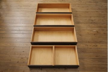 中古　美品　松本民芸家具　A型和タンス　衣装盆付き!　落ち着いた品のある和タンス(定価約68万円)(チェスト、引き出し、洋服タンス、着物箪笥)(R-057897)