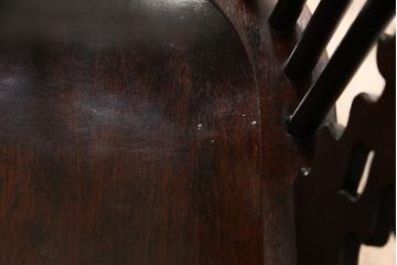 中古　美品　松本民芸家具　#44A型　洋風のクラシカルなデザインが美しいウィンザーチェア(定価約18万円)(アームチェア、椅子、イス、ウインザーチェア)(R-057900)