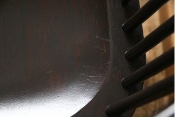 中古　美品　松本民芸家具　#44A型　洋風のクラシカルなデザインが美しいウィンザーチェア(定価約18万円)(アームチェア、椅子、イス、ウインザーチェア)(R-057901)