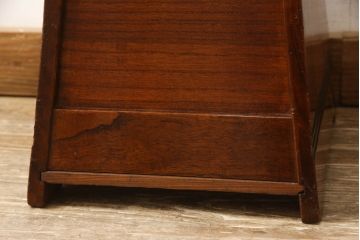 和製アンティーク　高級品　希少!　総桐材　総漆塗り　ちょっとした飾り台にも使えそうな踏み台(ステップ、飾り台、花台)(R-057914)