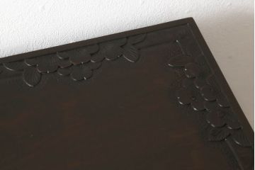 和製ビンテージ　軽井沢彫り　細部まで施された彫刻が美しい下駄箱(キャビネット、戸棚、収納棚、ヴィンテージ)(R-057916)