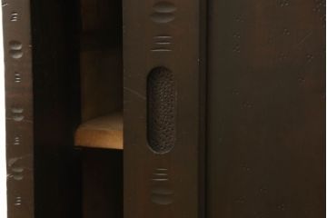 和製ビンテージ　軽井沢彫り　細部まで施された彫刻が美しい下駄箱(キャビネット、戸棚、収納棚、ヴィンテージ)(R-057916)