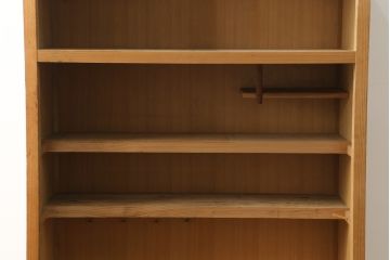 中古　民芸家具　和の空間づくりに取り入れたいシンプルな置き水屋(置水屋、茶水屋、戸棚、茶棚、収納棚)(R-057918)