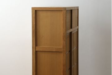 中古　民芸家具　和の空間づくりに取り入れたいシンプルな置き水屋(置水屋、茶水屋、戸棚、茶棚、収納棚)(R-057918)