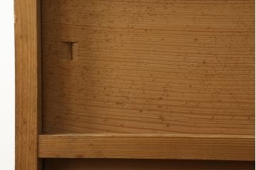 中古　民芸家具　和の空間づくりに取り入れたいシンプルな置き水屋(置水屋、茶水屋、戸棚、茶棚、収納棚)(R-057918)