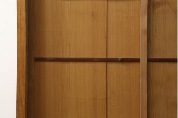 中古　民芸家具　和の空間づくりに取り入れたいシンプルな置き水屋(置水屋、茶水屋、戸棚、茶棚、収納棚)(R-057918)