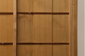 中古　民芸家具　和の空間づくりに取り入れたいシンプルな置き水屋(置水屋、茶水屋、戸棚、茶棚、収納棚)(R-057918)