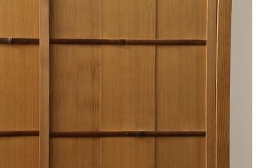 中古　民芸家具　和の空間づくりに取り入れたいシンプルな置き水屋(置水屋、茶水屋、戸棚、茶棚、収納棚)(R-057918)