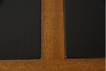 中古　美品　DREXEL HERITAGE(ドレクセルヘリテイジ)　Triune(トライユン)　レザートップが格好いいマホガニー材製のデスク(定価約75万円)(両袖机、在宅ワーク、在宅用ワークデスク)(R-057924)
