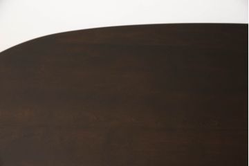 中古　美品　北海道民芸家具　希少な絶版品!　#475　深みのある色合いが美しいダイニングテーブル(食卓、オーバルテーブル、楕円)(R-057925)