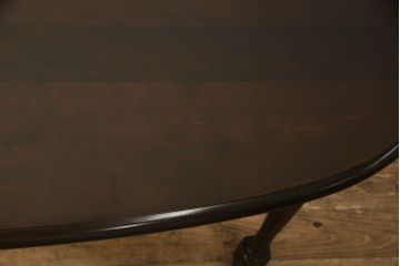 中古　美品　北海道民芸家具　希少な絶版品!　#475　深みのある色合いが美しいダイニングテーブル(食卓、オーバルテーブル、楕円)(R-057925)