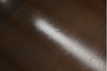 中古　美品　北海道民芸家具　希少な絶版品!　#475　深みのある色合いが美しいダイニングテーブル(食卓、オーバルテーブル、楕円)(R-057925)