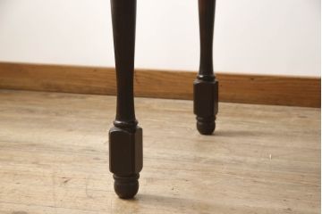 中古　美品　北海道民芸家具　希少な絶版品!　#475　深みのある色合いが美しいダイニングテーブル(食卓、オーバルテーブル、楕円)(R-057925)