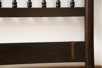 中古　美品　松本民芸家具　激レア!　シックな佇まいが魅力的な特注品のベッドフレーム(シングル)(R-057926)