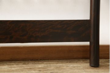 中古　美品　松本民芸家具　激レア!　シックな佇まいが魅力的な特注品のベッドフレーム(シングル)(R-057926)