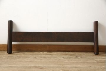 中古　美品　松本民芸家具　激レア!　シックな佇まいが魅力的な特注品のベッドフレーム(シングル)(R-057926)