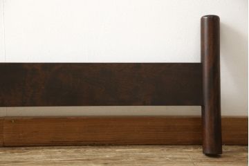 中古　美品　松本民芸家具　激レア!　シックな佇まいが魅力的な特注品のベッドフレーム(シングル)(R-057926)