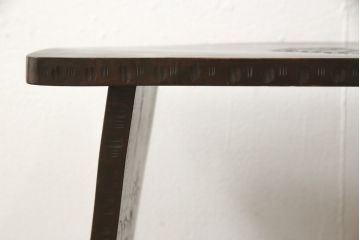 和製ビンテージ　軽井沢彫り　ちょっとした飾り台にもなりそうなスツール(椅子、チェア、ヴィンテージ)(R-057928)