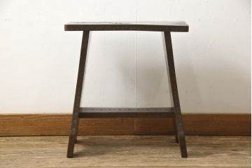 和製ビンテージ　軽井沢彫り　ちょっとした飾り台にもなりそうなスツール(椅子、チェア、ヴィンテージ)(R-057928)