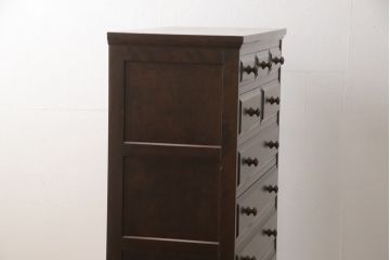 中古　美品　北海道民芸家具　HM533　和洋どちらのインテリアにも合わせやすいチェスト(定価約25万円)(収納タンス、整理箪笥、引き出し)(R-057931)