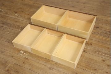 中古　美品　北海道民芸家具　HM533　和洋どちらのインテリアにも合わせやすいチェスト(定価約25万円)(収納タンス、整理箪笥、引き出し)(R-057931)