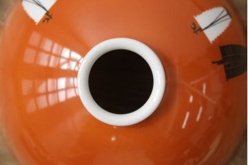 アンティーク照明　オールドノリタケ(則武、日本陶器、Noritake)　帆船図柄　レトロな空間づくりにおすすめのペンダントライト(電笠、吊り下げ照明、天井照明)(R-057961)