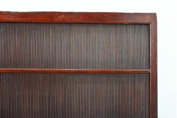 アンティーク建具　最高級!　脅威の縦桟110本!!極めて上質な万本格子戸4枚セット(引き戸)(R-057969)