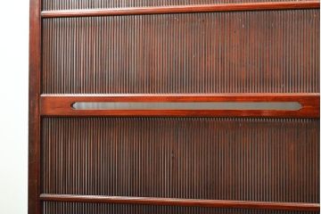 アンティーク建具　最高級!　脅威の縦桟110本!!極めて上質な万本格子戸4枚セット(引き戸)(R-057969)