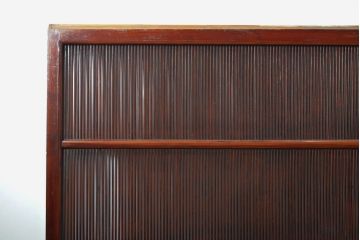 アンティーク建具　最高級!　脅威の縦桟110本!!極めて上質な万本格子戸4枚セット(引き戸)(R-057969)