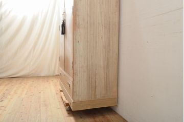 中古　南部桐伝統工芸社　珍しいサイズが特徴的な総桐箪笥(並厚、桐たんす、着物箪笥、和服箪笥、衣装タンス、チェスト)(R-057970)
