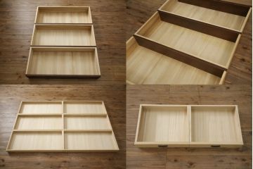 中古　美品　大坂屋製　軽井沢彫り　繊細かつ大胆な桜の彫刻に目を奪われる着物箪笥(和服箪笥、衣装タンス、チェスト、引き出し)(R-057973)