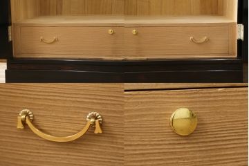 中古　美品　最高級　総漆塗り　まるで絵画のような前面蒔絵と螺鈿細工の意匠が楽しめる洋服タンス(ワードローブ、衣装箪笥、収納棚)(定価約400万円)(R-057976)