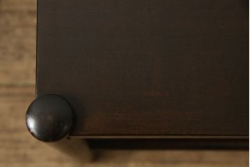 中古　北海道民芸家具　落ち着きのある大人の空間を演出するドレッサー+スツールセット(鏡台)(R-057993)