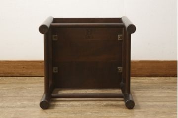 中古　北海道民芸家具　落ち着きのある大人の空間を演出するドレッサー+スツールセット(鏡台)(R-057993)