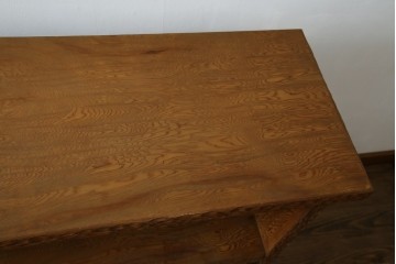 中古　屋久杉　突き板　木の風合いが趣あふれるサイドボード(茶棚)　(R-058012)