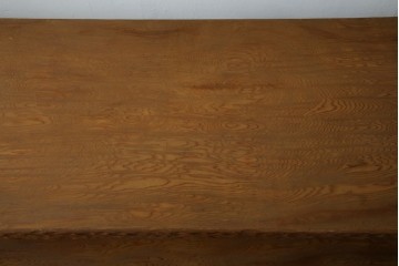 中古　屋久杉　突き板　木の風合いが趣あふれるサイドボード(茶棚)　(R-058012)