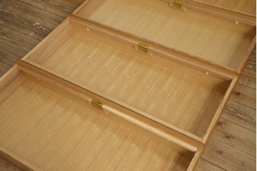 中古　屋久杉　品のある佇まいが上質な和の空間にピッタリな着物箪笥(和たんす、衣装タンス、衣装盆、引き出し)(R-058013)