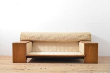 和製ヴィンテージ　美品　CONDE HOUSE(カンディハウス)　Hock(ホック)ブランド　BOLS(ボルス)シリーズ　ナチュラルテイストの空間づくりに活躍する2人掛けソファ(2Pソファ、二人掛けソファ、ビンテージ)(R-058019)